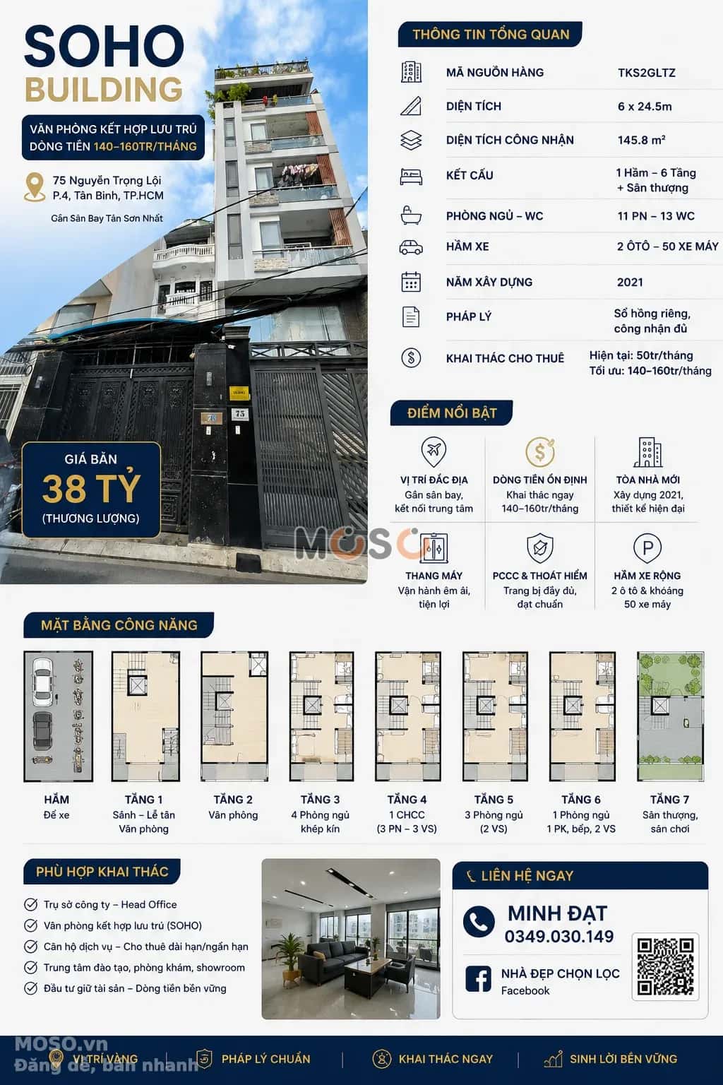 Bán văn phòng Nguyễn Trọng Lội Tân Bình, Ho Chi Minh City – 11 phòng ngủ, giá 38 tỷ - ảnh 4