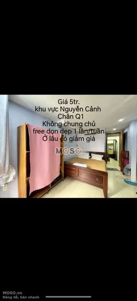 Cho thuê phòng trọ Hẻm TK17 Quận 1, TP.HCM – giá 5 triệu - ảnh 1