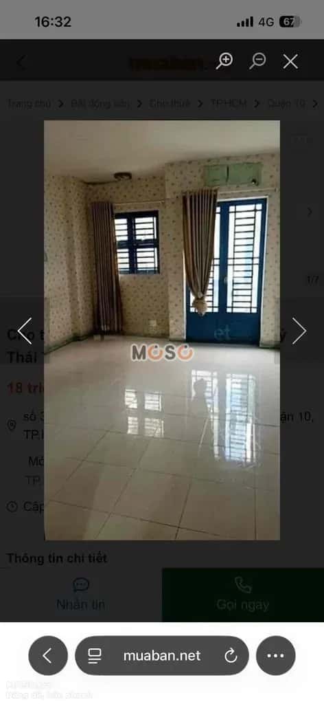 Cho thuê nhà hẻm Đường Lý Thái Tổ Quận 10, TP.HCM – 3 phòng ngủ, giá 17.5 triệu - ảnh 4