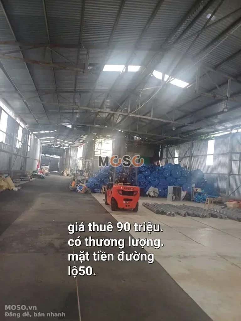 Cho thuê kho, nhà xưởng Quốc lộ 50 Huyện Bình Chánh, TP.HCM – 1 phòng ngủ, giá 90 triệu - ảnh 1