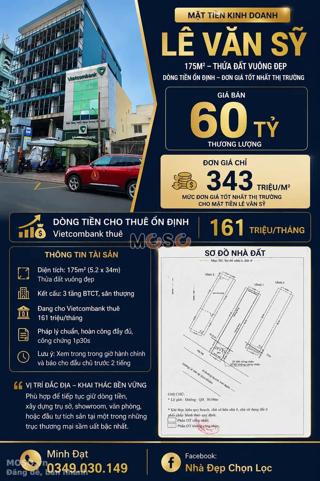 Bán nhà mặt tiền Lê Văn Sỹ  Quận Phú Nhuận, TP.HCM – 6 phòng ngủ, giá 60 tỷ - ảnh 1
