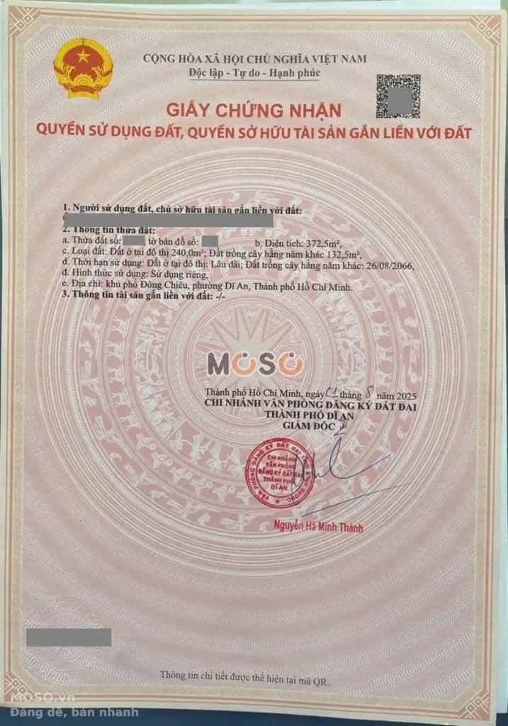 Bán đất Trần Thị Dương Dĩ An, TP.HCM – giá 9.6 tỷ - ảnh 4