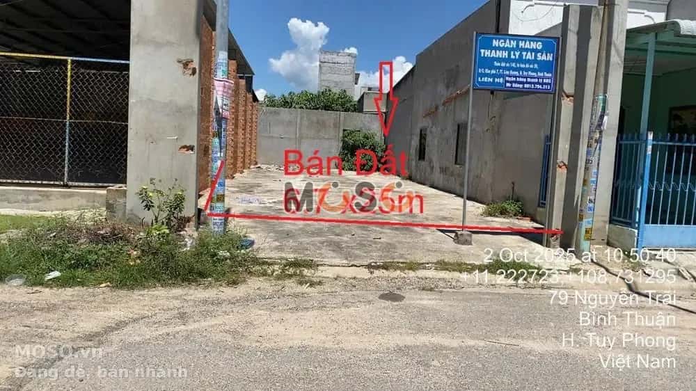 Bán đất Nguyễn Trãi Huyện Tuy Phong, Bình Thuận – giá 2 tỷ - ảnh 3