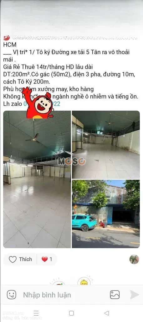 Cho thuê kho, nhà xưởng Đường Mỹ Huề Huyện Hóc Môn, TP.HCM – giá 15 triệu - ảnh 6