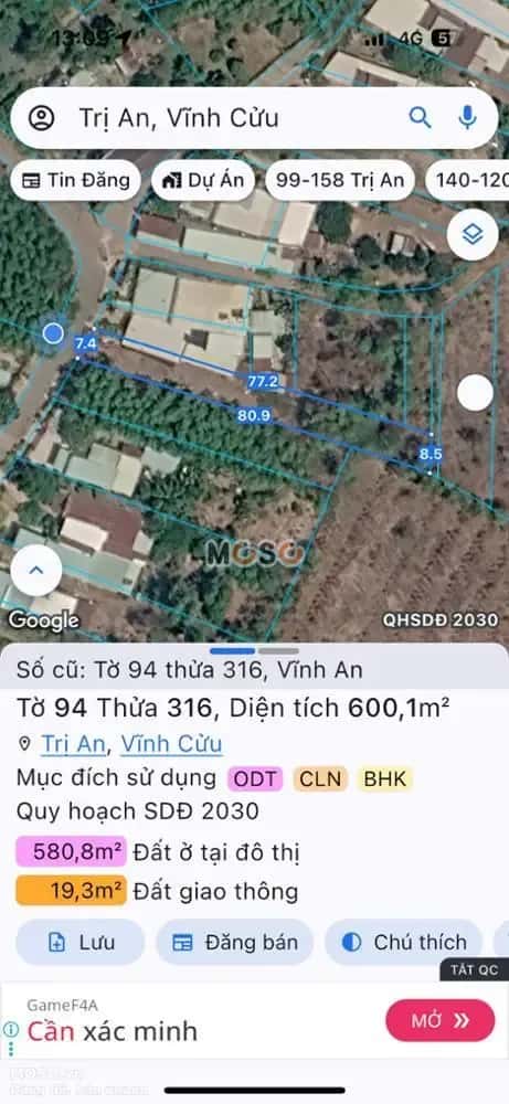 Bán đất Đường Đồng Lớn Huyện Vĩnh Cửu, Đồng Nai – giá 1.2 tỷ - ảnh 6