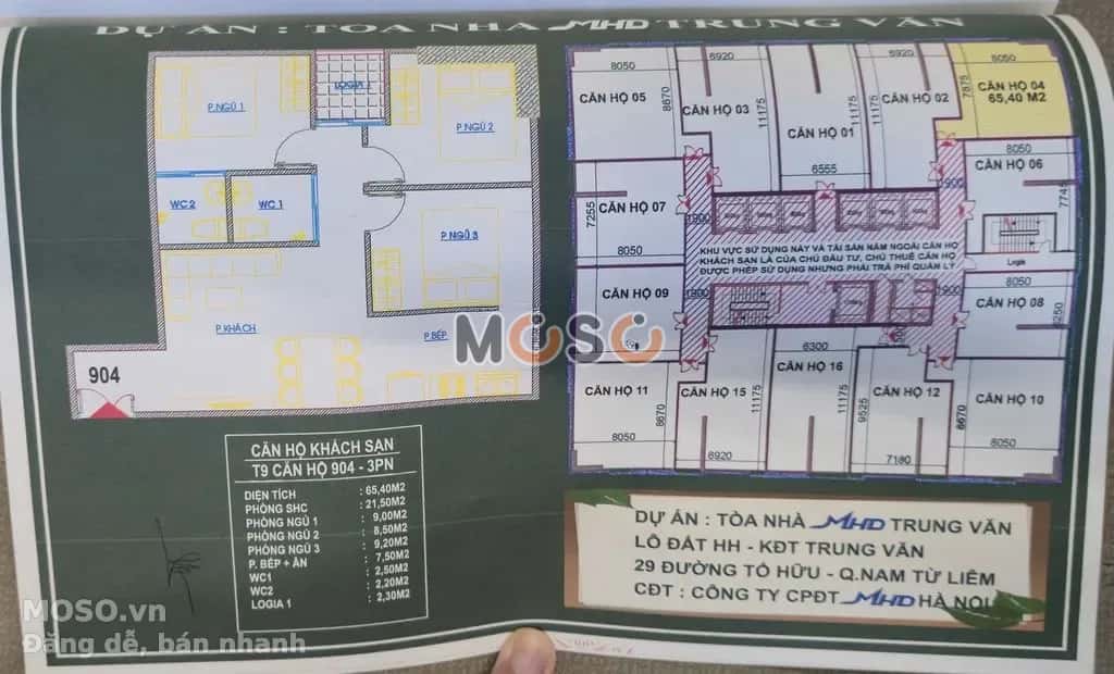 Cho thuê căn hộ chung cư Phố Tố Hữu Đại Mỗ, Hà Nội – 3 phòng ngủ, giá 12 triệu - ảnh 8
