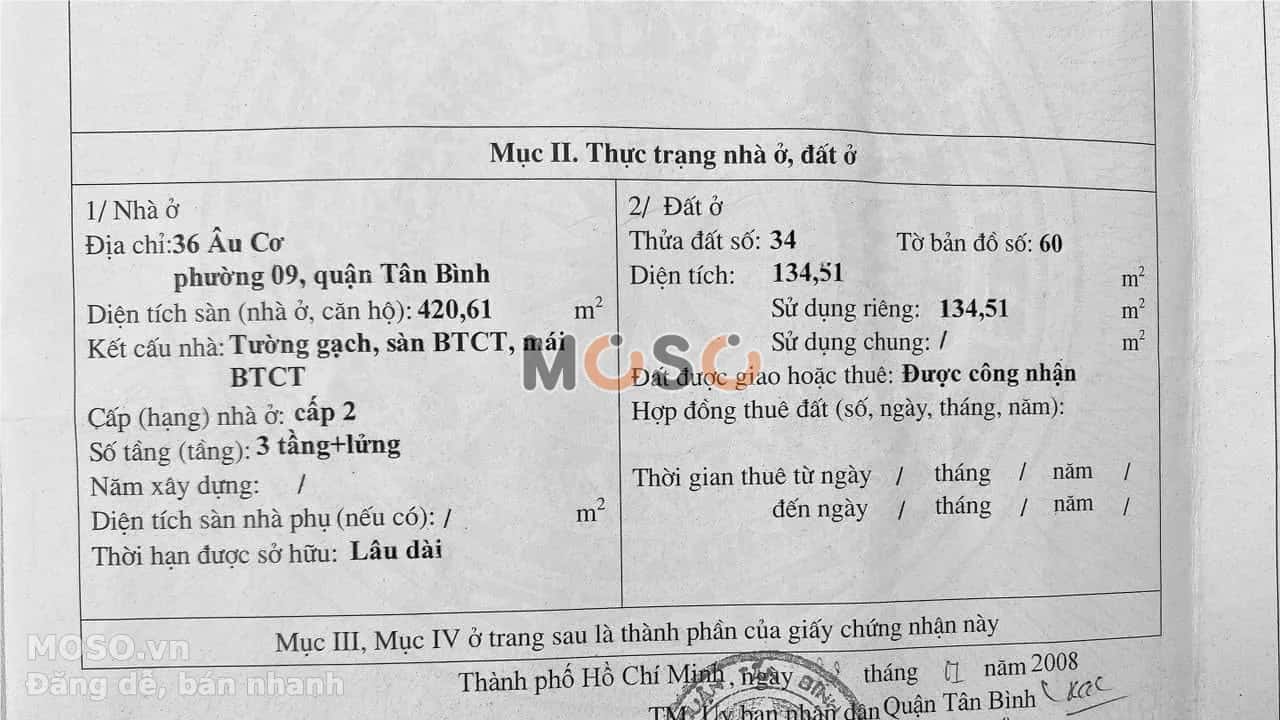 Bán nhà mặt tiền Âu Cơ Quận Tân Bình, TP.HCM – giá 49.5 tỷ - ảnh 3