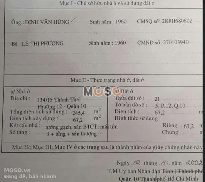 Bán nhà hẻm Thành Thái Quận 10, TP.HCM – giá 21 tỷ - ảnh 4