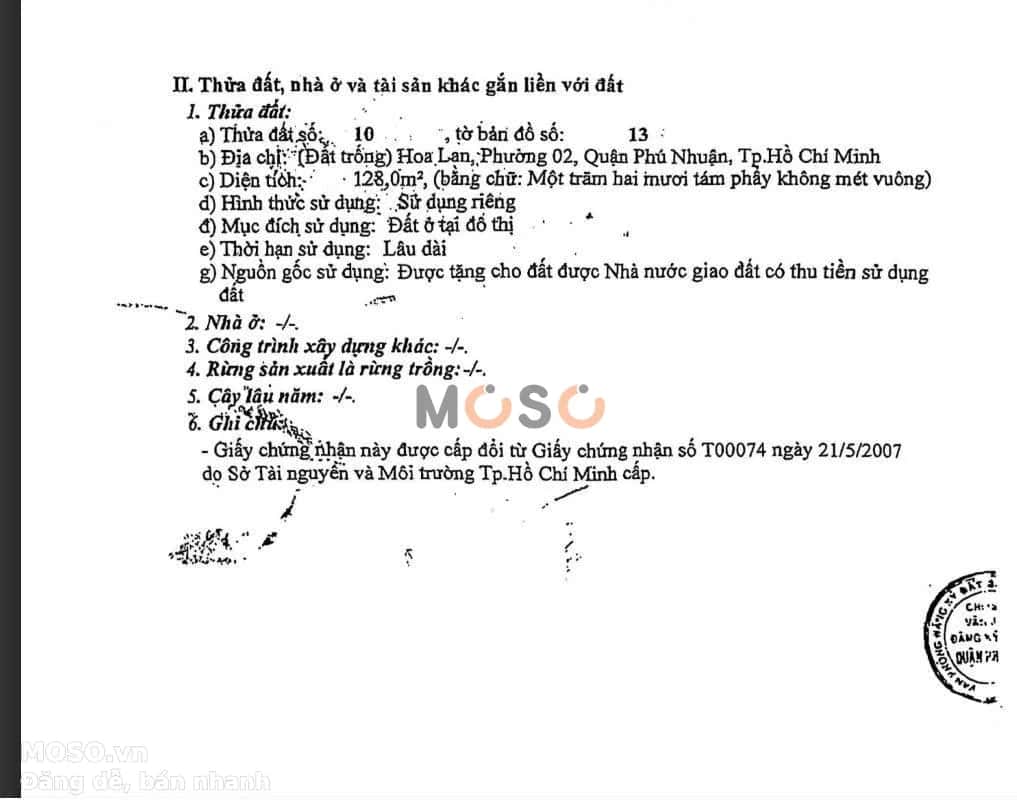Bán nhà mặt tiền Hoa Lan Quận Phú Nhuận, TP.HCM – giá 42 tỷ - ảnh 1