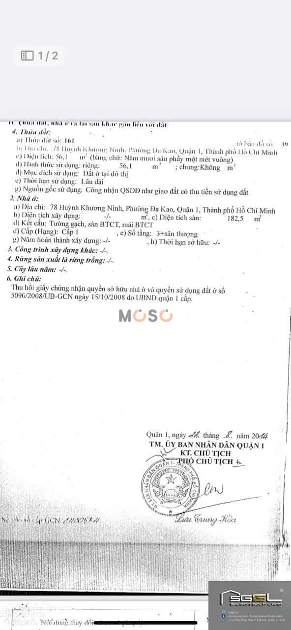 Bán nhà mặt tiền Huỳnh Khương Ninh Quận 1, TP.HCM – giá 55 tỷ - ảnh 9