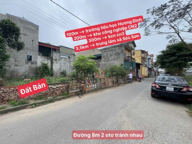Đất 60,8 m² · thôn Hương Đình Đoài