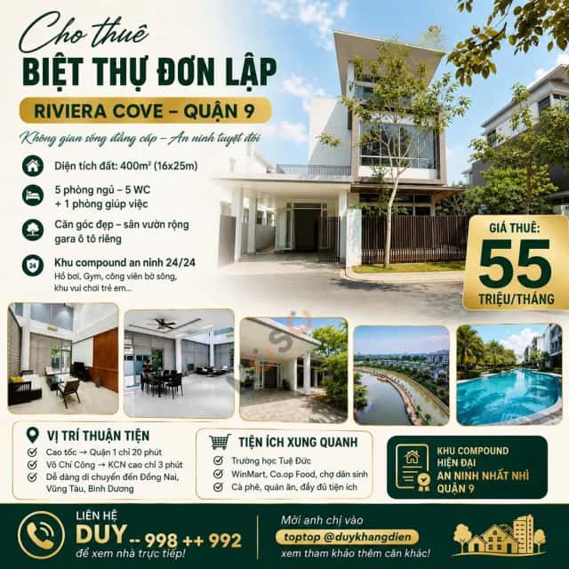 Nhà phố 400 m² · 5 PN · Đường D2