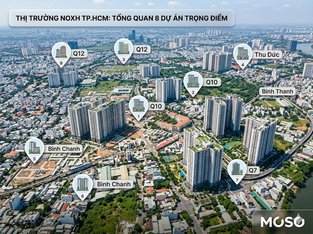 Tổng Quan 8 Dự Án NOXH Trọng Điểm