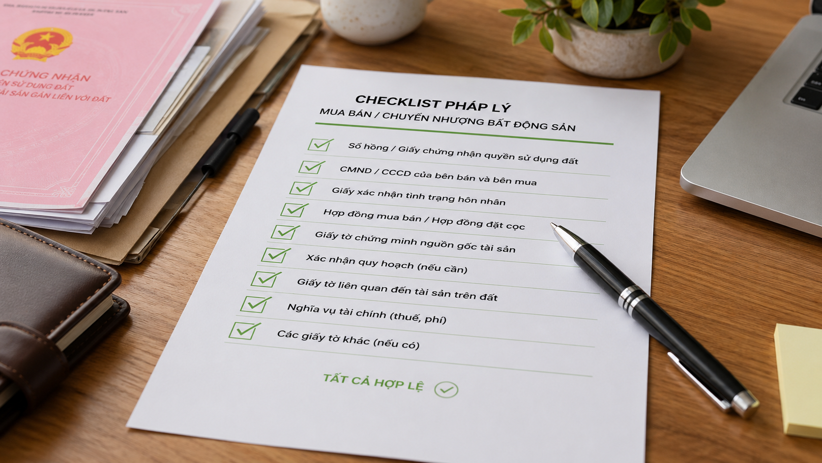 Checklist pháp lý mua nhà đất an toàn 2026
