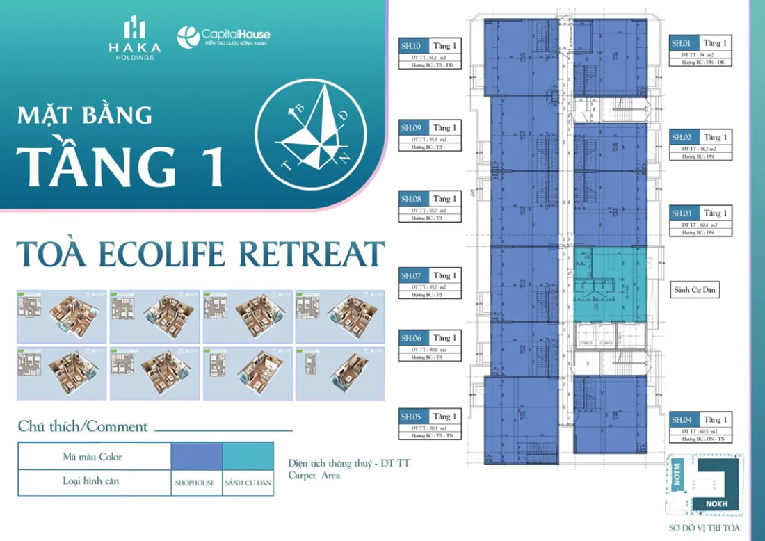 Phân khu Ecolife Retreat - Ecohome Sông Thương 2