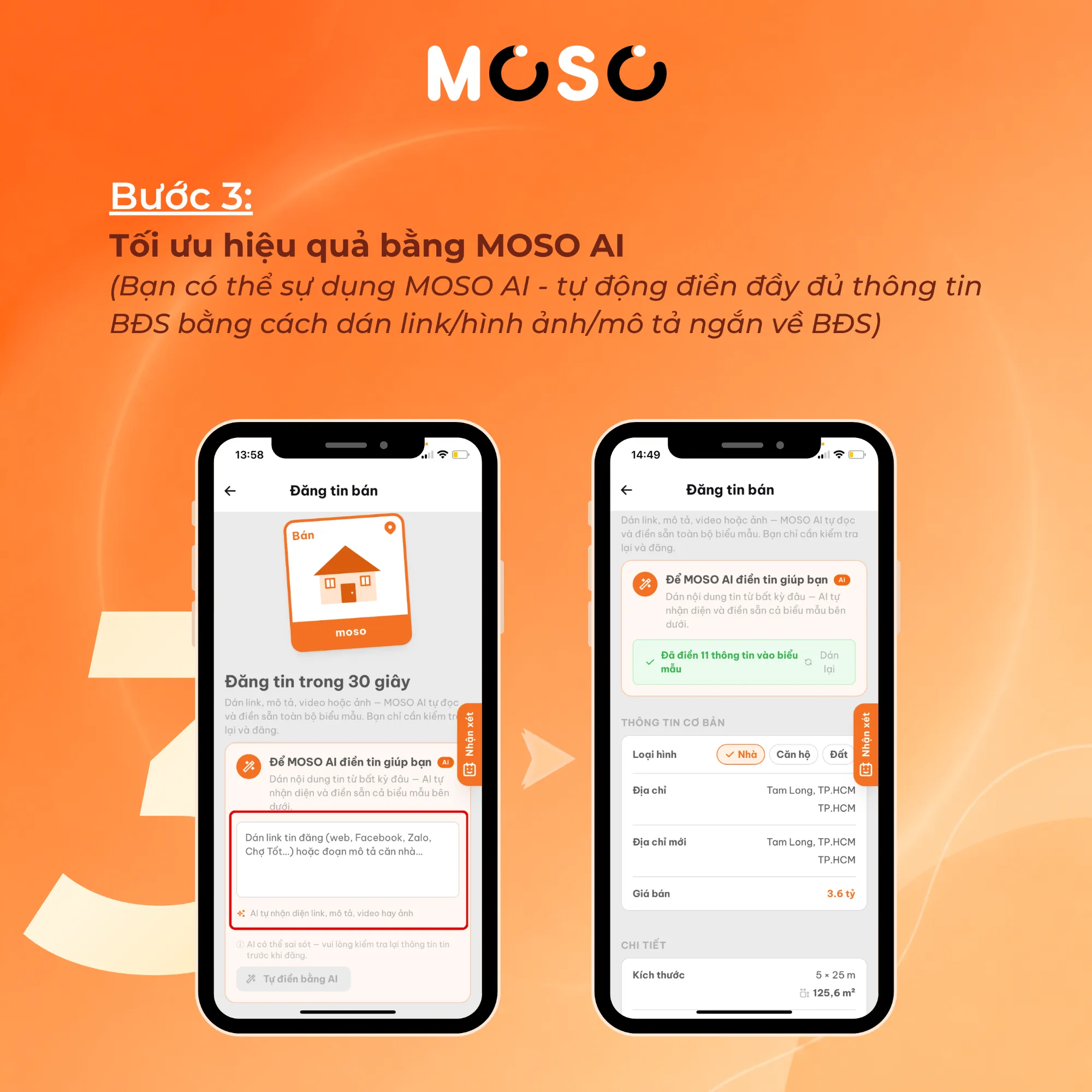 Bước 3: Tối ưu hiệu quả bằng MOSO AI Bước 3: Tối ưu hiệu quả bằng MOSO AI