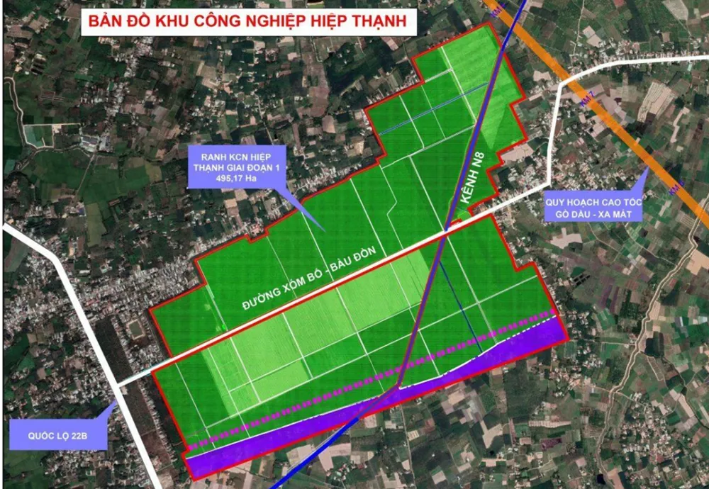 Khu công nghiệp Hiệp Thạnh - giai đoạn 1 Tây Ninh