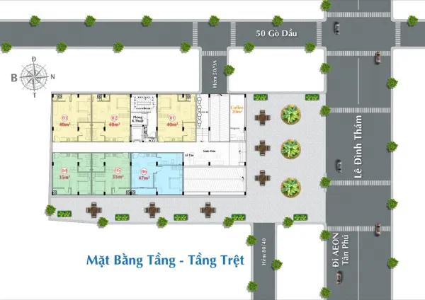 Khu nhà ở kết hợp dịch vụ Gò Dầu