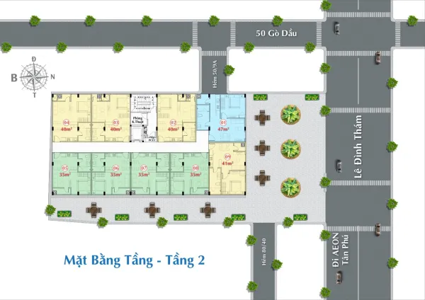 Khu nhà ở kết hợp dịch vụ Gò Dầu