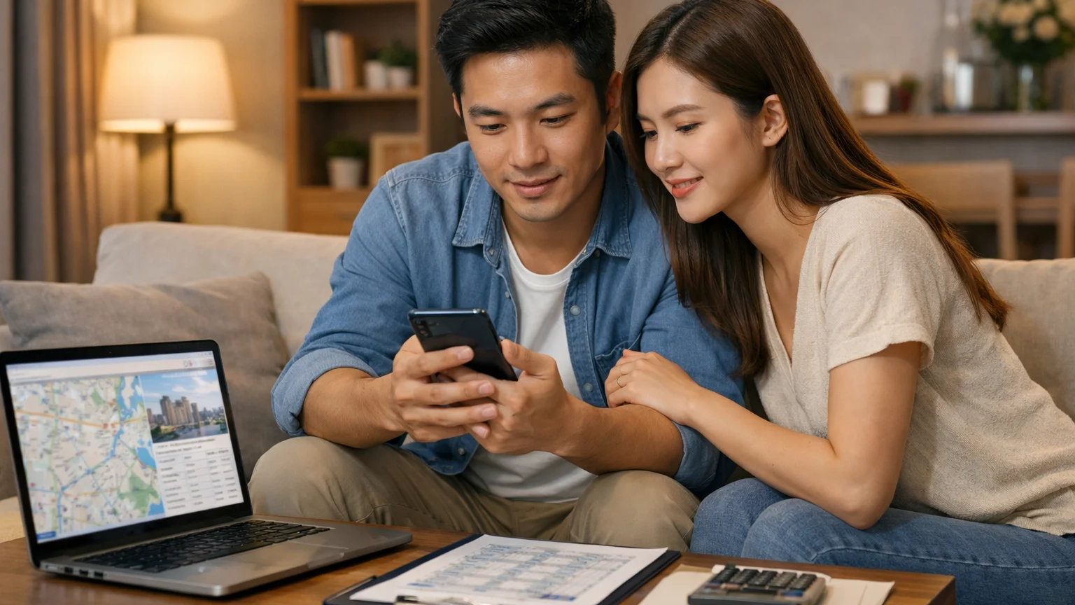 tính lãi suất vay mua nhà bằng điện thoại và dữ liệu MOSO thực tế