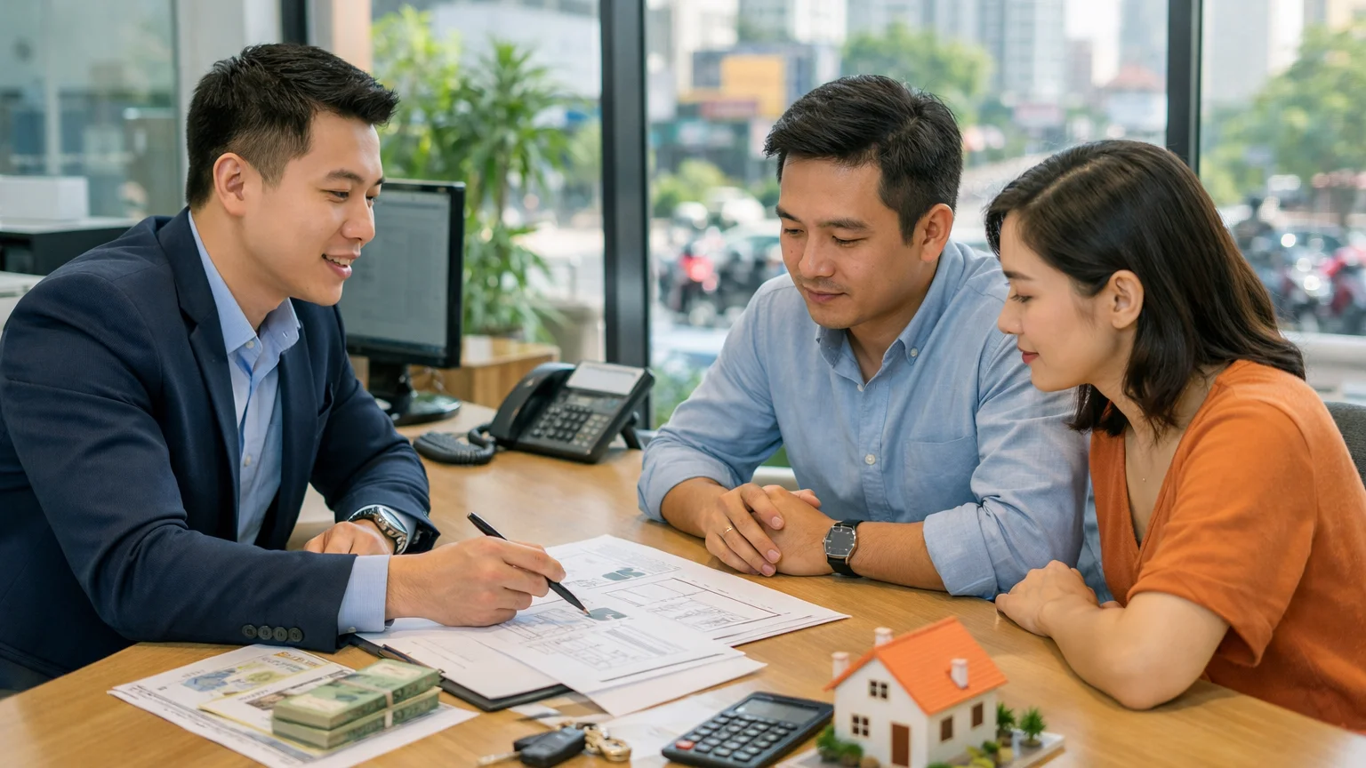 Dư nợ BĐS phòng giao dịch ngân hàng tư vấn vay bất động sản năm 2026