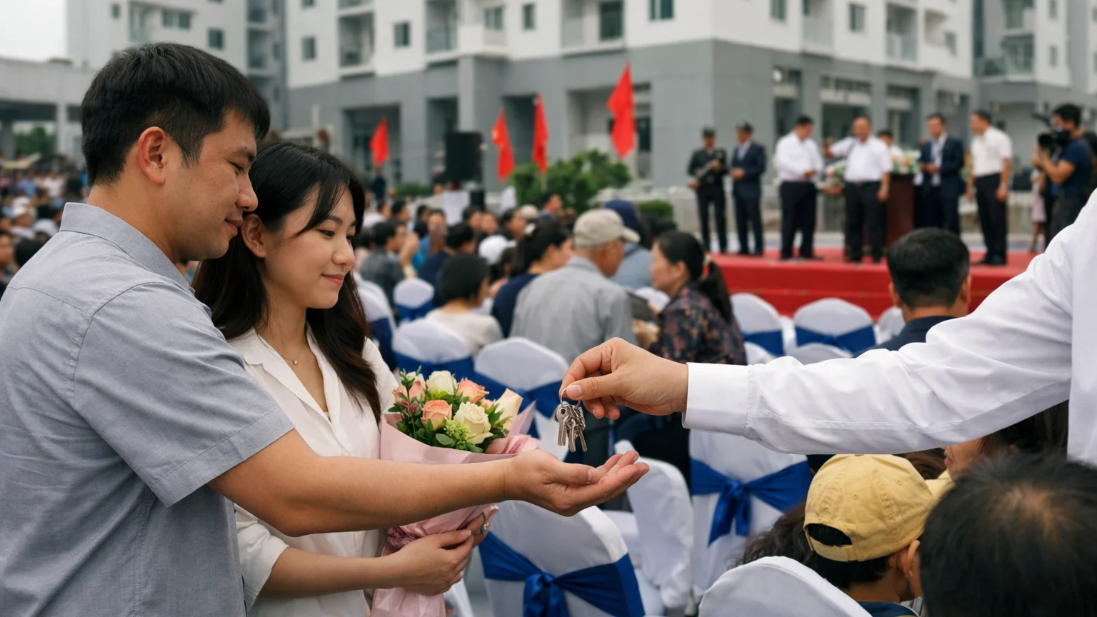 Giá nhà ở xã hội TP.HCM 2026 lễ bàn giao nhà ở xã hội