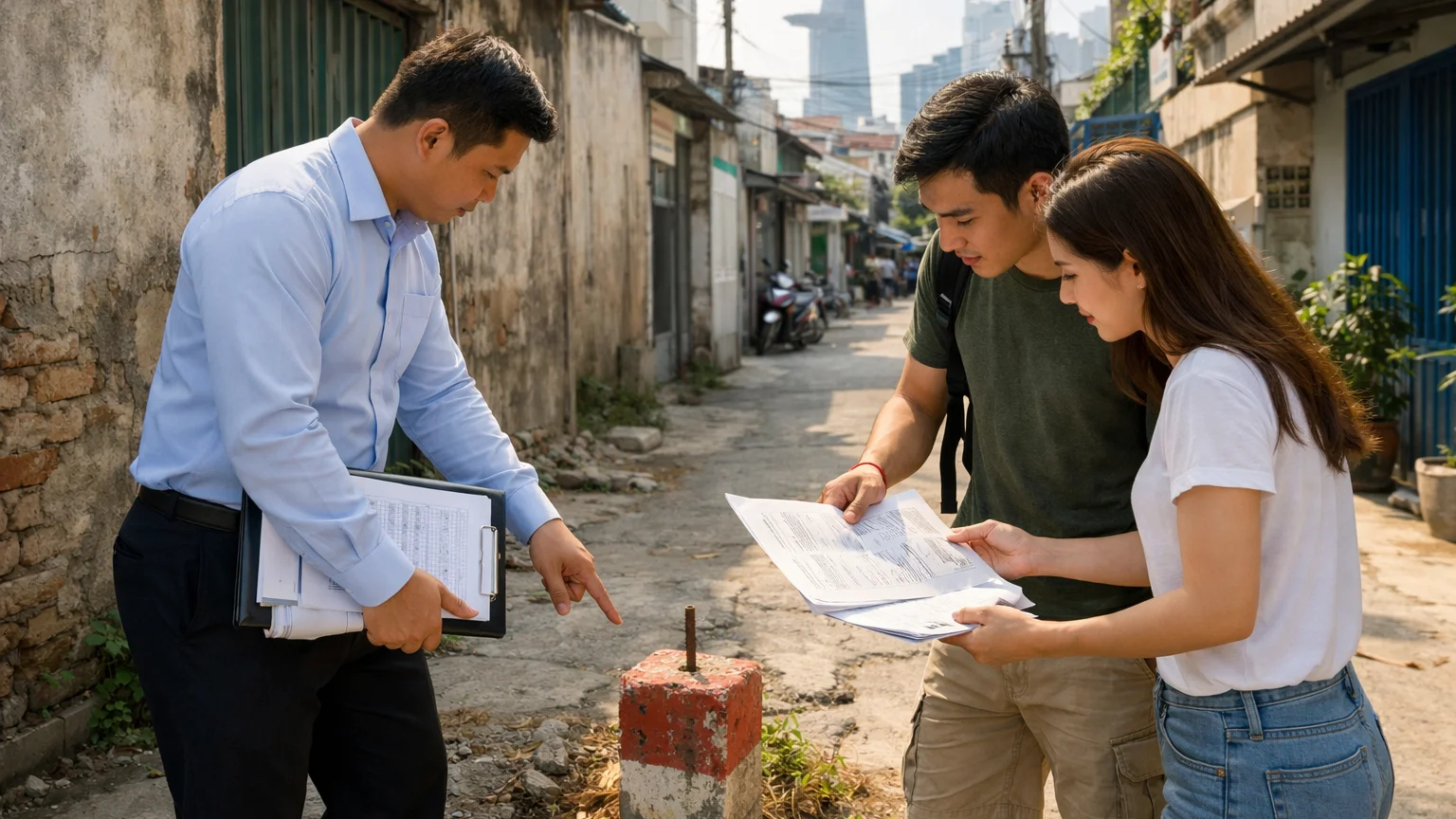 kiểm tra lộ giới nhà hẻm trước khi vay mua nhà năm 2026