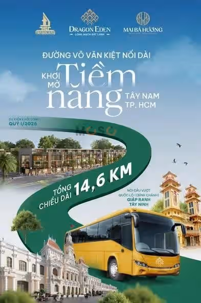 Bán đất Đường Võ Trần Chí Huyện Bình Chánh, TP.HCM – giá 3.4 tỷ