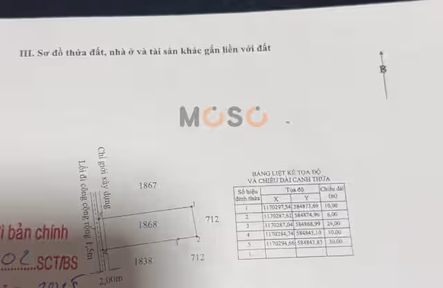 Bán đất DT 830B Huyện Cần Đước, Long An – giá 2.5 tỷ