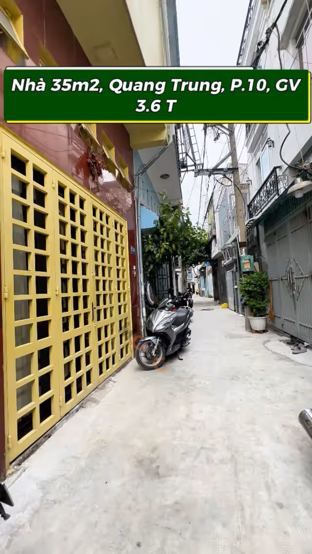 Bán nhà hẻm Quang Trung Quận Gò Vấp, TP.HCM – 2 phòng ngủ, giá 3.6 tỷ