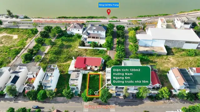 Bán đất đường Võ Thị Sáu, Khu đô thị Nam Sông Cái Huyện Diên Khánh, Khánh Hòa – giá 3.4 tỷ