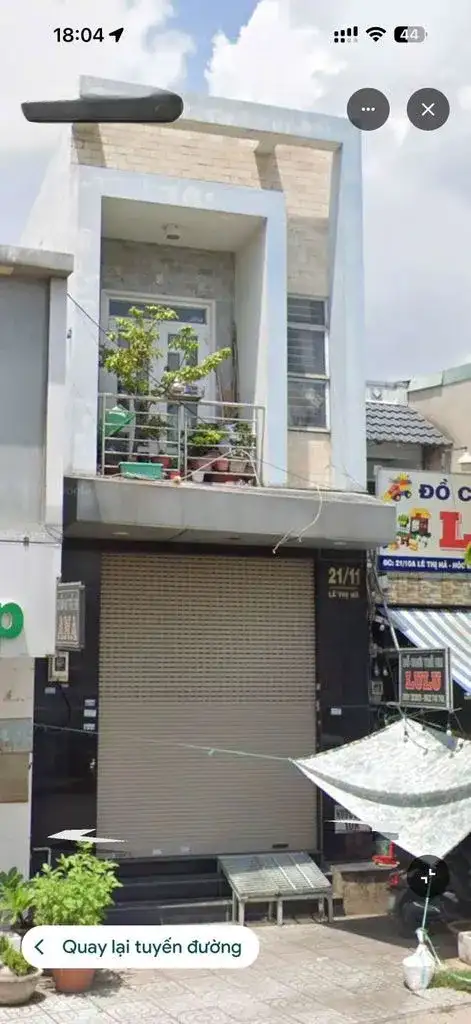 Cho thuê nhà mặt tiền Lê Thị Hà Huyện Hóc Môn, TP.HCM – 3 phòng ngủ, giá 17 triệu