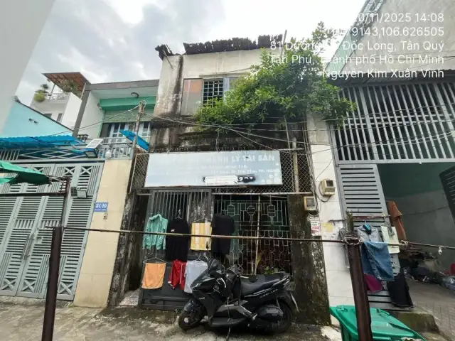 Bán nhà hẻm Đường Đô Đốc Long Quận Tân Phú, TP.HCM – giá 6.3 tỷ Bán nhà hẻm Đường Đô Đốc Long Quận Tân Phú, TP.HCM – giá 6.3 tỷ