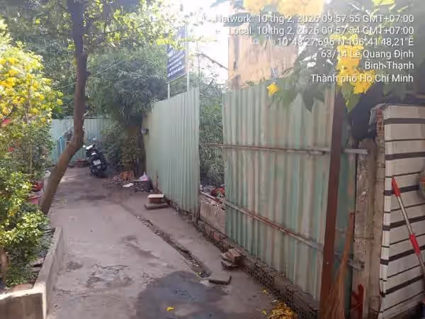 Bán đất Hẻm 158/7 Quận Bình Thạnh, TP.HCM – giá 2.5 tỷ