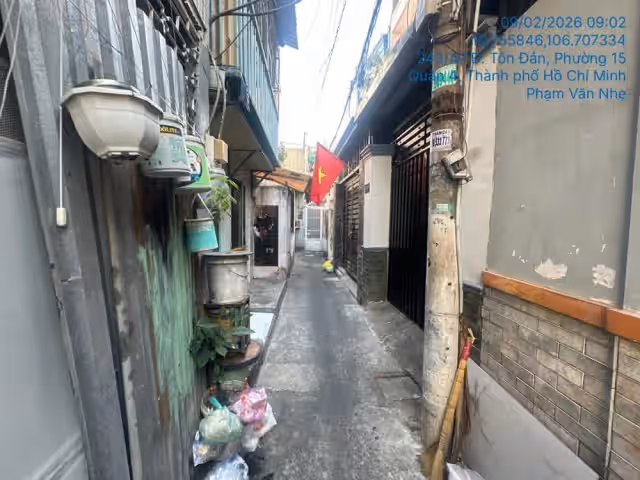 Bán nhà hẻm Đường Tôn Đản Quận 4, TP.HCM – giá 8.7 tỷ