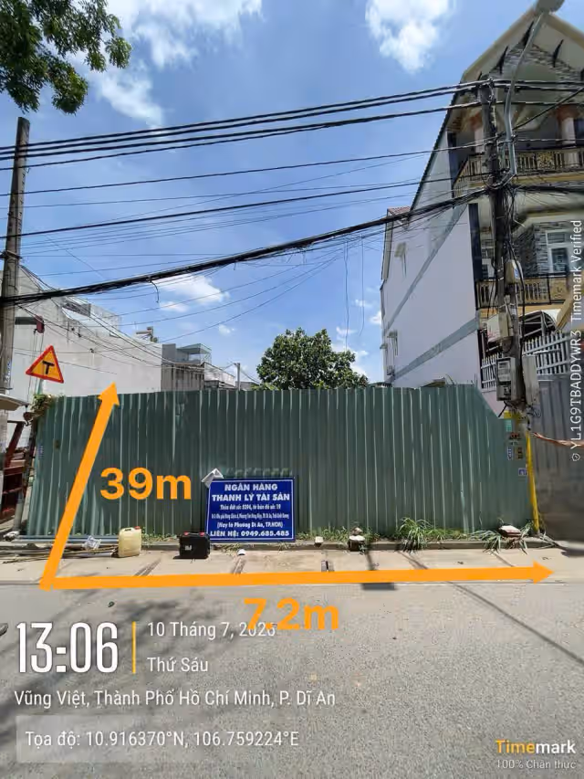 Bán đất Vũng Việt Thị xã Dĩ An, Bình Dương – giá 5.8 tỷ Bán đất Vũng Việt Thị xã Dĩ An, Bình Dương – giá 5.8 tỷ