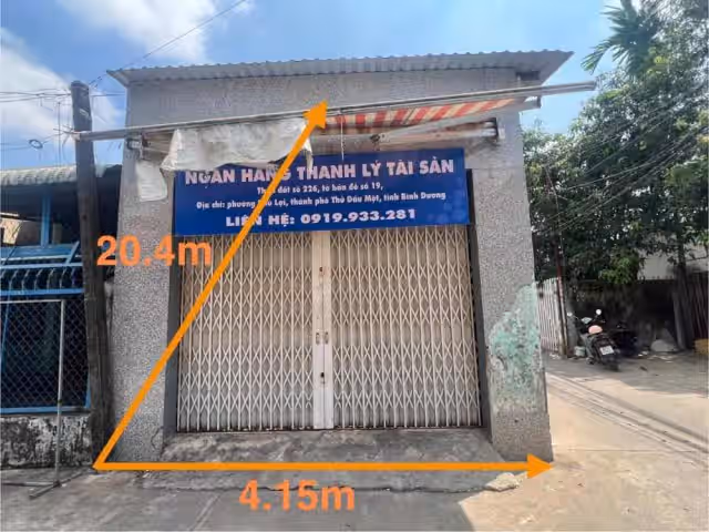 Bán nhà hẻm Thành phố Thủ Dầu Một, Bình Dương – giá 2.4 tỷ