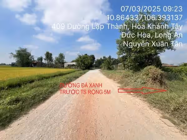 Bán đất Đường Lập Thành Huyện Đức Hòa, Long An – giá 2.4 tỷ Bán đất Đường Lập Thành Huyện Đức Hòa, Long An – giá 2.4 tỷ