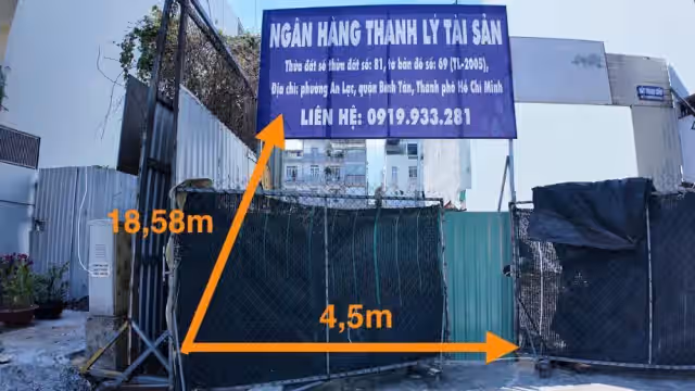 Bán đất Đường Số 1A Quận Bình Tân, TP.HCM – giá 9.8 tỷ